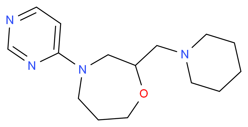 2-(piperidin-1-ylmethyl)-4-pyrimidin-4-yl-1,4-oxazepane_分子结构_CAS_)