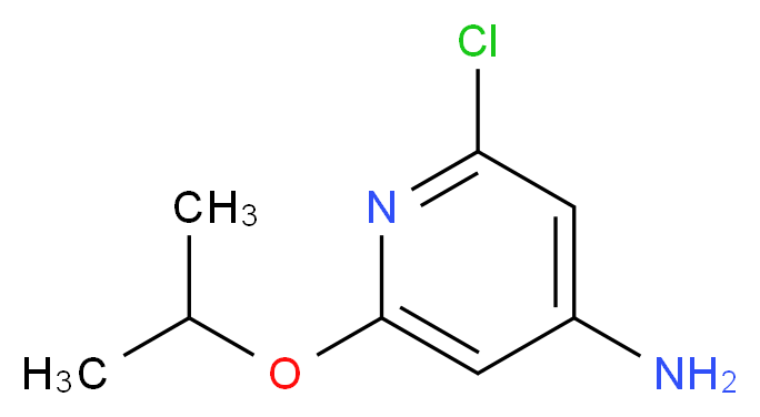 2-chloro-6-(propan-2-yloxy)pyridin-4-amine_分子结构_CAS_1186111-99-8