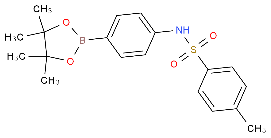 4-(TOLUENE-4-SULFONYLAMINO)PHENYLBORONIC ACID, PINACOL ESTER_分子结构_CAS_674776-54-6)