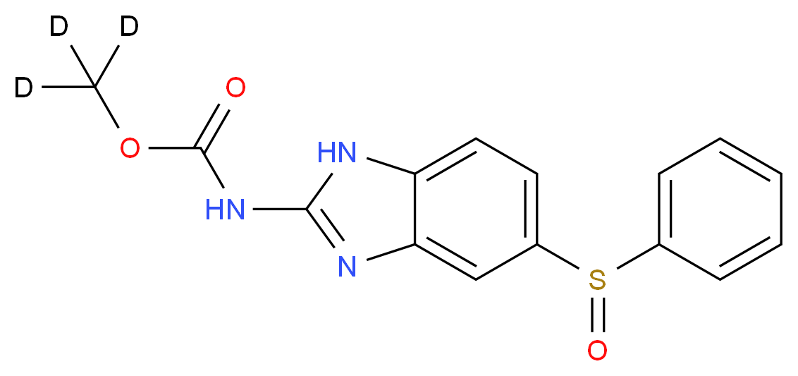 (<sup>2</sup>H<sub>3</sub>)methyl N-[6-(benzenesulfinyl)-1H-1,3-benzodiazol-2-yl]carbamate_分子结构_CAS_1228182-54-4