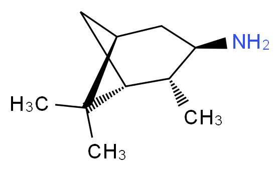 (1R,2R,3R,5S)-2,6,6-trimethylbicyclo[3.1.1]heptan-3-amine_分子结构_CAS_69460-11-3