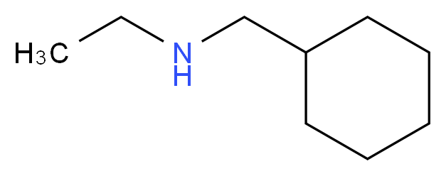 (cyclohexylmethyl)(ethyl)amine_分子结构_CAS_14002-08-5