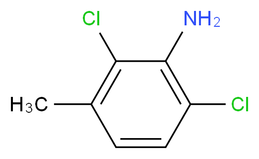 2,6-dichloro-3-methylaniline_分子结构_CAS_64063-37-2