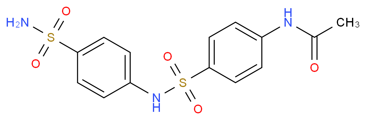 N-{4-[(4-sulfamoylphenyl)sulfamoyl]phenyl}acetamide_分子结构_CAS_56444-82-7
