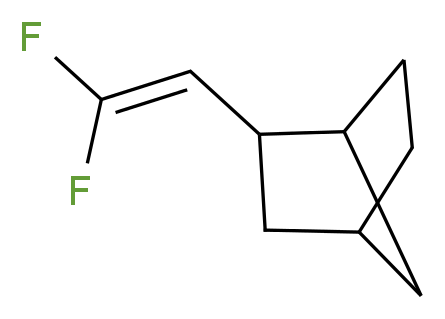 2-(2,2-difluoroethenyl)bicyclo[2.2.1]heptane_分子结构_CAS_123455-94-7