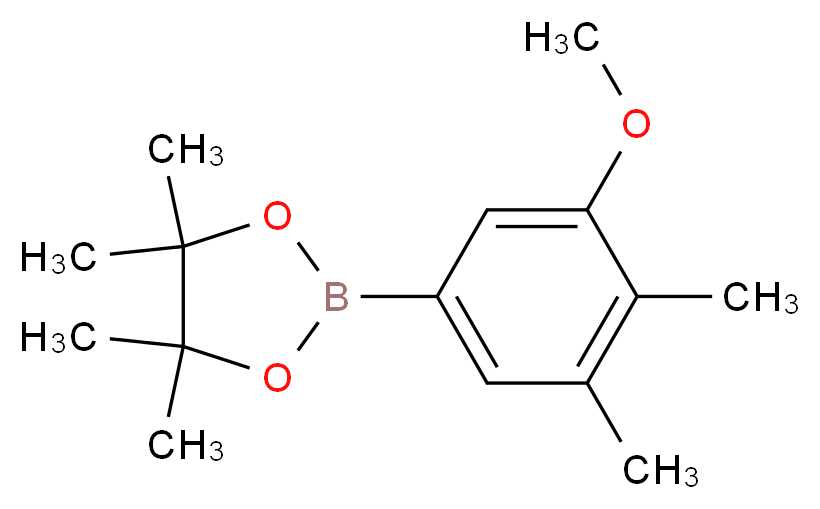 2-(3-methoxy-4,5-dimethylphenyl)-4,4,5,5-tetramethyl-1,3,2-dioxaborolane_分子结构_CAS_1218790-19-2