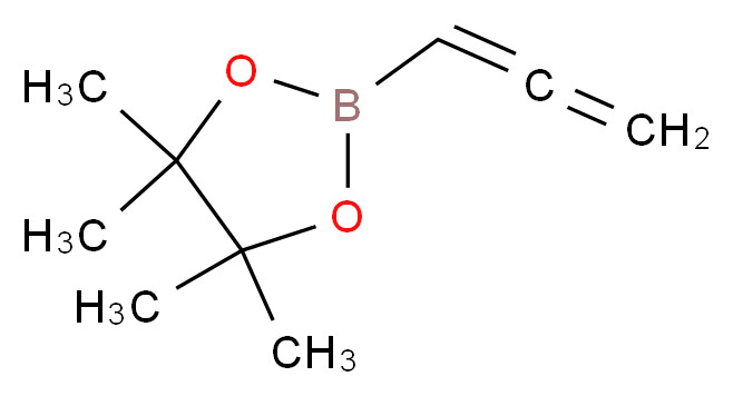 4,4,5,5-tetramethyl-2-(propa-1,2-dien-1-yl)-1,3,2-dioxaborolane_分子结构_CAS_865350-17-0