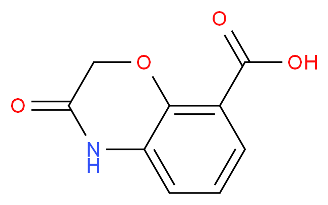 3-oxo-3,4-dihydro-2H-1,4-benzoxazine-8-carboxylic acid_分子结构_CAS_)