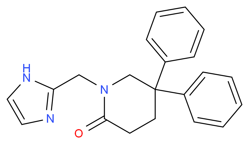 1-(1H-imidazol-2-ylmethyl)-5,5-diphenylpiperidin-2-one_分子结构_CAS_)