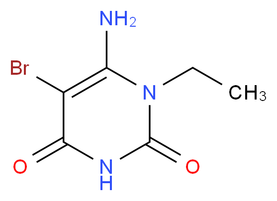 6-amino-5-bromo-1-ethylpyrimidine-2,4(1H,3H)-dione_分子结构_CAS_131598-61-3)