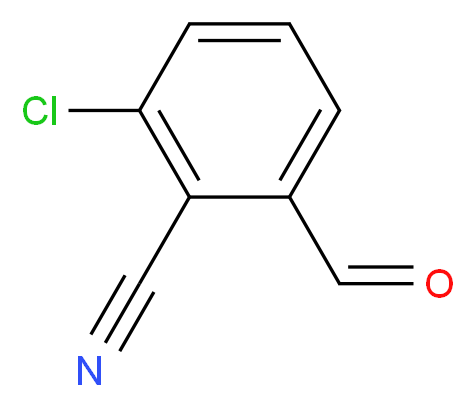 2-Chloro-6-formylbenzonitrile_分子结构_CAS_77532-86-6)