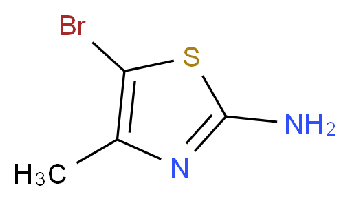 2-Amino-5-bromo-4-methylthiazole_分子结构_CAS_3034-57-9)