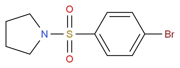 4-Bromo-N-pyrrolidin-1-ylbenzenesulphonamide 98%_分子结构_CAS_136350-52-2)