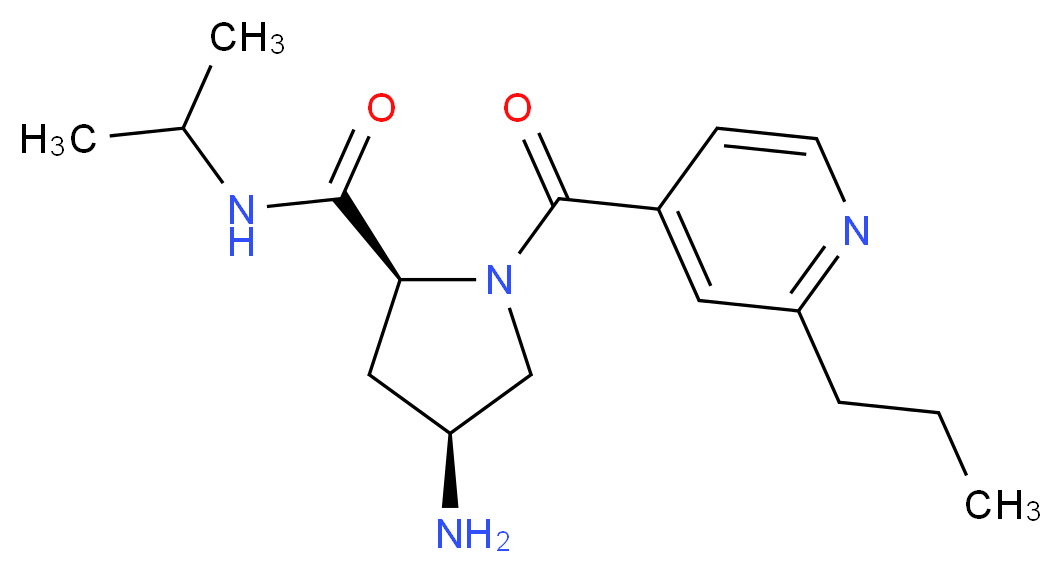 (4S)-4-amino-N-isopropyl-1-(2-propylisonicotinoyl)-L-prolinamide_分子结构_CAS_)
