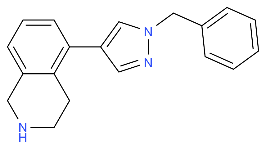 5-(1-benzyl-1H-pyrazol-4-yl)-1,2,3,4-tetrahydroisoquinoline_分子结构_CAS_)