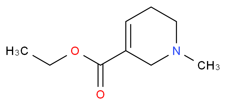 ethyl 1-methyl-1,2,5,6-tetrahydropyridine-3-carboxylate_分子结构_CAS_28125-84-0