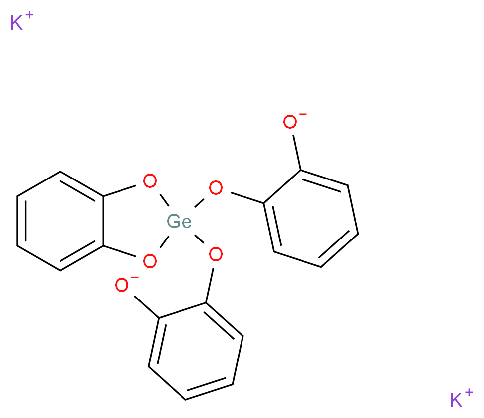 三(1,2-苯二醇酸根-O,O′)锗酸二钾_分子结构_CAS_112712-64-8)