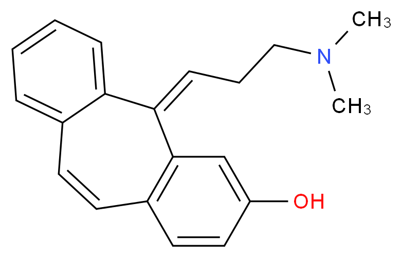 (2Z)-2-[3-(dimethylamino)propylidene]tricyclo[9.4.0.0<sup>3</sup>,<sup>8</sup>]pentadeca-1(11),3(8),4,6,9,12,14-heptaen-5-ol_分子结构_CAS_30235-48-4