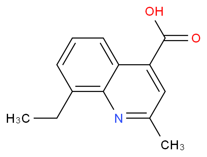 8-ethyl-2-methylquinoline-4-carboxylic acid_分子结构_CAS_288151-72-4