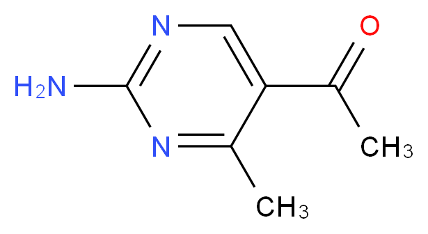 5-Acetyl-2-amino-4-methylpyrimidine_分子结构_CAS_66373-25-9)