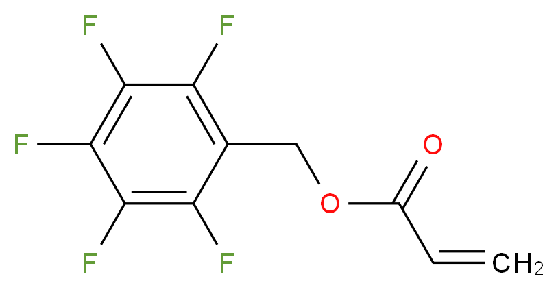 (pentafluorophenyl)methyl prop-2-enoate_分子结构_CAS_153614-61-0