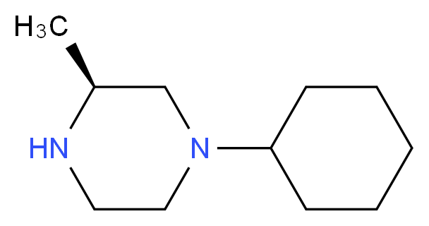 (S)-1-Cyclohexyl-3-methyl-piperazine_分子结构_CAS_1187930-87-5)