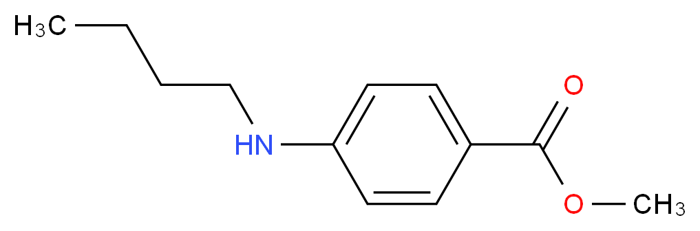 methyl 4-(butylamino)benzoate_分子结构_CAS_32760-16-0