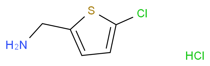 (5-Chloro-2-thienyl)methanamine hydrochloride_分子结构_CAS_)