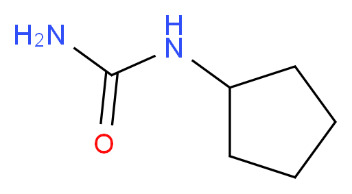 cyclopentylurea_分子结构_CAS_1194-06-5