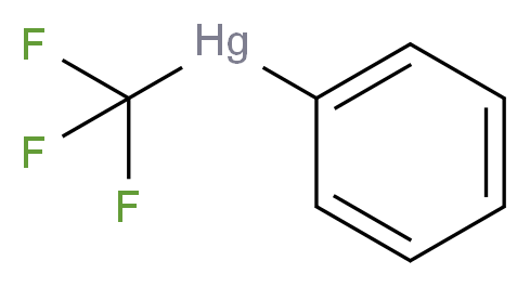 phenyl(trifluoromethyl)mercury_分子结构_CAS_)
