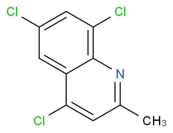 2-METHYL-4,6,8-TRICHLOROQUINOLINE_分子结构_CAS_1204-14-4)