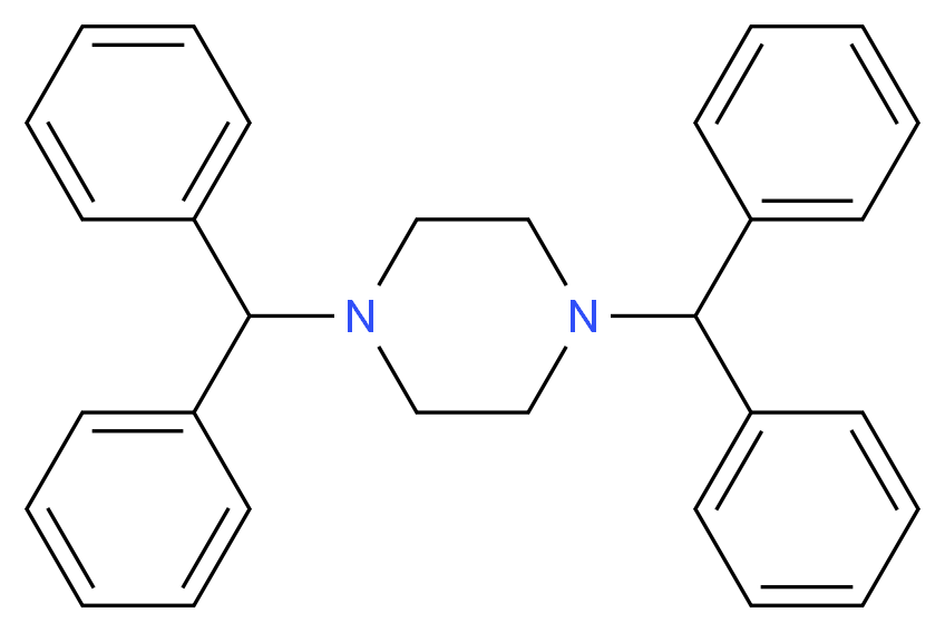 1,4-Bis(benzhydryl)piperazine Dihydrochloride_分子结构_CAS_56265-29-3)