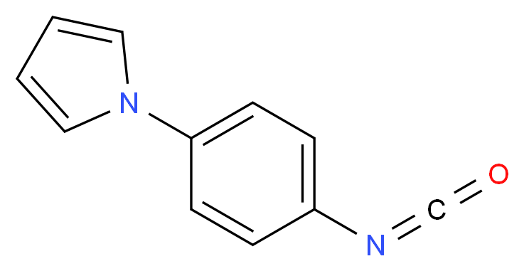 1-(4-isocyanatophenyl)-1H-pyrrole_分子结构_CAS_857283-60-4