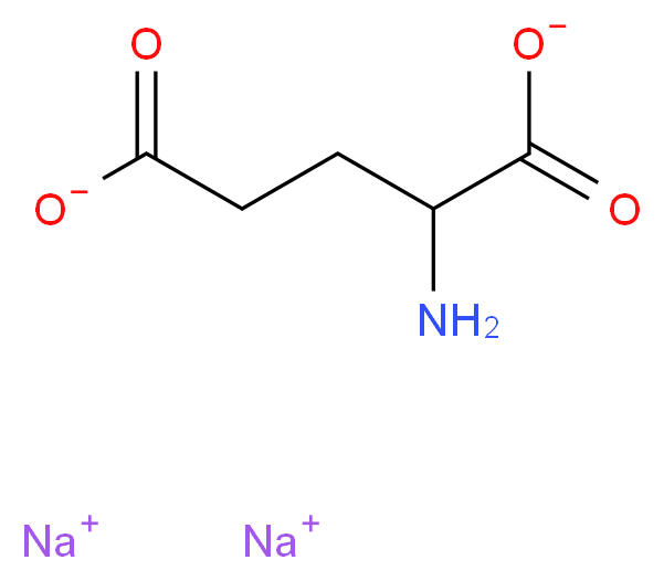 disodium 2-aminopentanedioate_分子结构_CAS_142-47-2