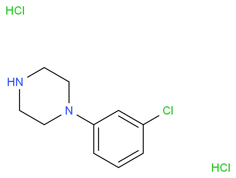 1-(3-chlorophenyl)piperazine dihydrochloride_分子结构_CAS_51639-49-7