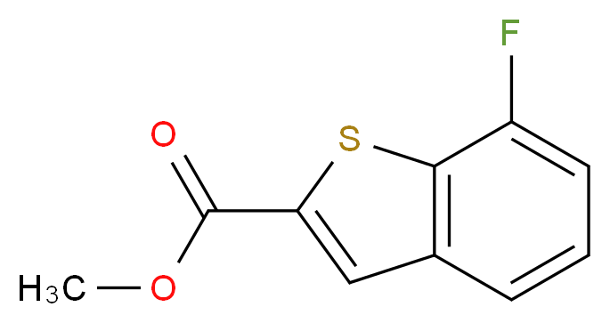 Methyl 7-fluoro-1-benzothiophene-2-carboxylate_分子结构_CAS_550998-54-4)