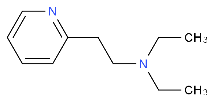 diethyl[2-(pyridin-2-yl)ethyl]amine_分子结构_CAS_)