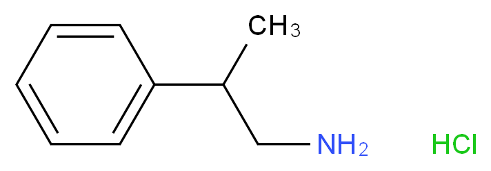 2-phenylpropan-1-amine hydrochloride_分子结构_CAS_20388-87-8