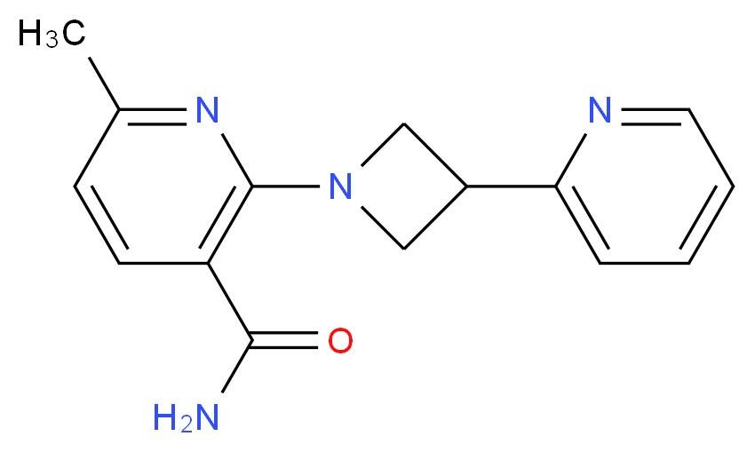 6-methyl-2-[3-(2-pyridinyl)-1-azetidinyl]nicotinamide_分子结构_CAS_)