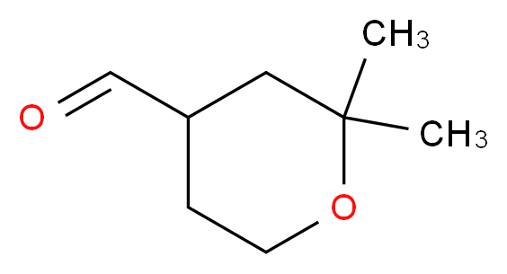 2,2-dimethyloxane-4-carbaldehyde_分子结构_CAS_34941-21-4