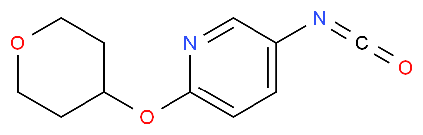 5-Isocyanato-2-[(tetrahydro-2H-pyran-4-yl)oxy]pyridine 97%_分子结构_CAS_912569-54-1)