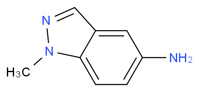 1-Methyl-1H-indazol-5-amine_分子结构_CAS_50593-24-3)