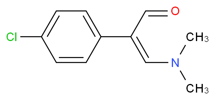 (Z)-2-(4-Chlorophenyl)-3-(dimethylamino)-2-propenal_分子结构_CAS_19927-64-1)