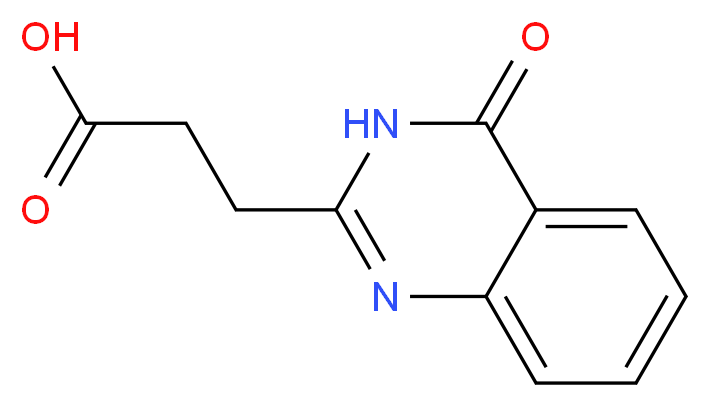 3-(4-Oxo-3,4-dihydro-quinazolin-2-yl)-propionic acid_分子结构_CAS_5368-37-6)