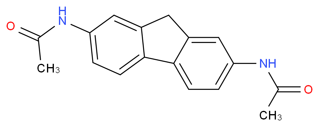 2,7-DIACETAMINOFLUORENE_分子结构_CAS_304-28-9)