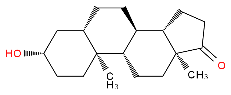 (1S,2S,5S,7S,10R,11S,15S)-5-hydroxy-2,15-dimethyltetracyclo[8.7.0.0<sup>2</sup>,<sup>7</sup>.0<sup>1</sup><sup>1</sup>,<sup>1</sup><sup>5</sup>]heptadecan-14-one_分子结构_CAS_481-29-8