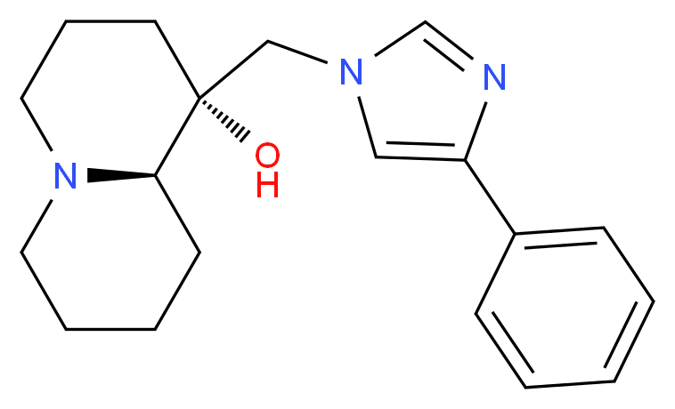 (1R,9aR)-1-[(4-phenyl-1H-imidazol-1-yl)methyl]octahydro-2H-quinolizin-1-ol_分子结构_CAS_)