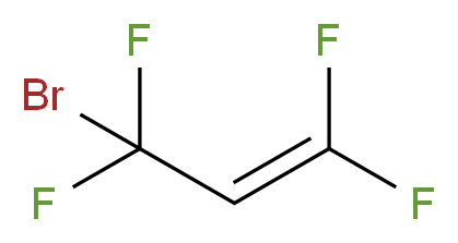 3-bromo-1,1,3,3-tetrafluoroprop-1-ene_分子结构_CAS_460-61-7