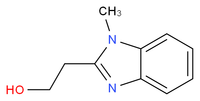 2-(1-methyl-1H-1,3-benzodiazol-2-yl)ethan-1-ol_分子结构_CAS_34734-29-7