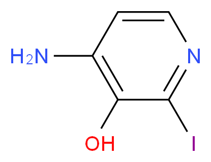 4-Amino-2-iodopyridin-3-ol_分子结构_CAS_)
